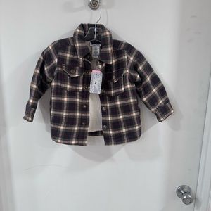 NWT fleece lined flannel
